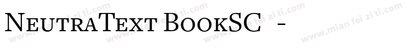 NeutraText BookSC◆字体转换